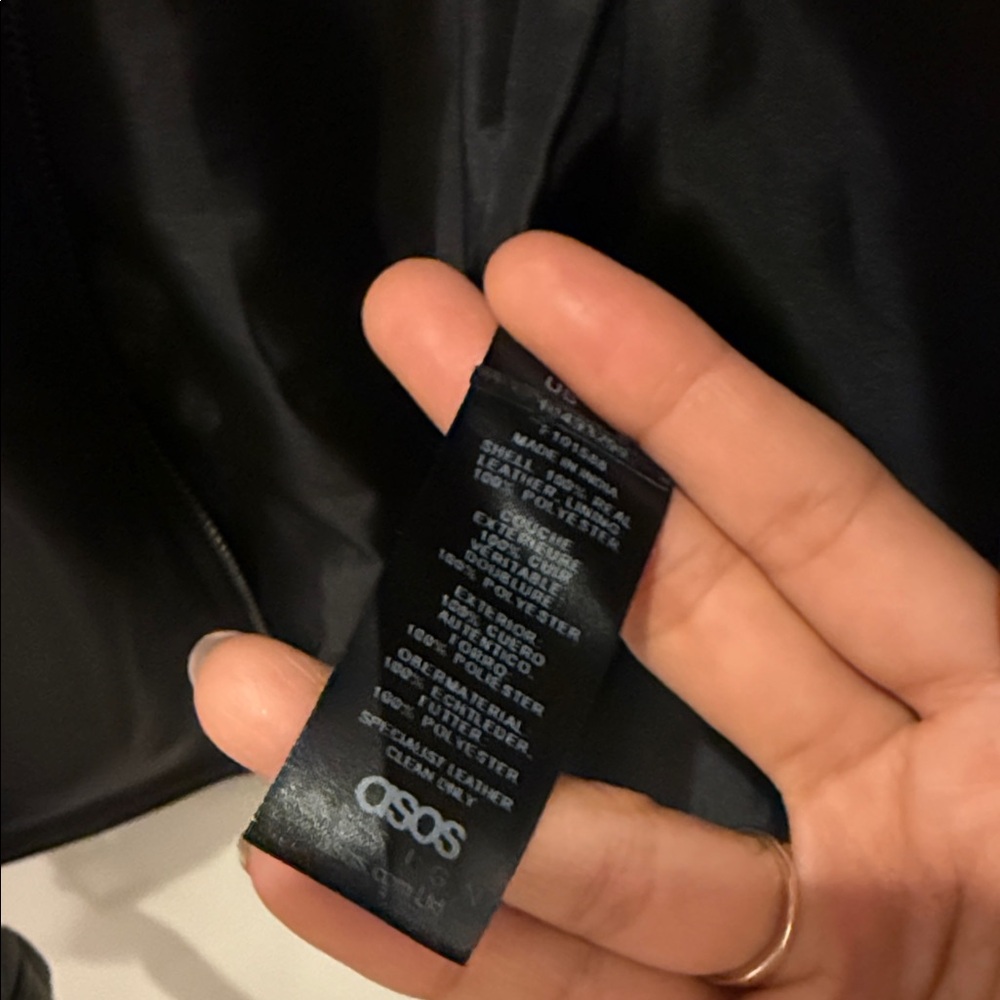 ASOS Authentic Leather Jacket - Picture 3 of 4